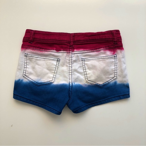 Girl’s Patriotic Shorts Red White & Blue Tie Dye       💚BUNDLES🗞️DISCOUNTED💚 - Picture 2 of 7